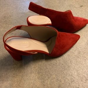 Cole Haan Red Dahlia Heels